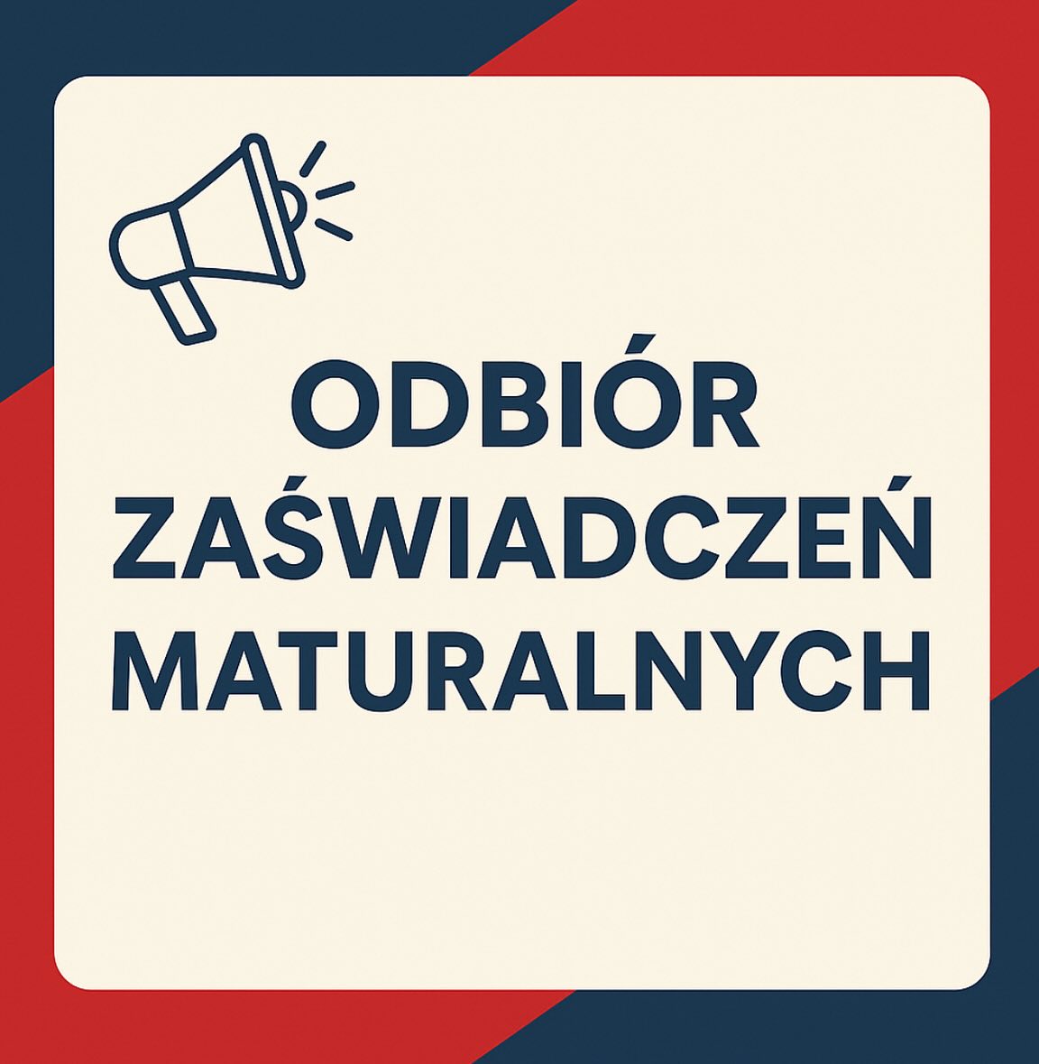 Zaświadczenia o wynikach egzaminu maturalnego