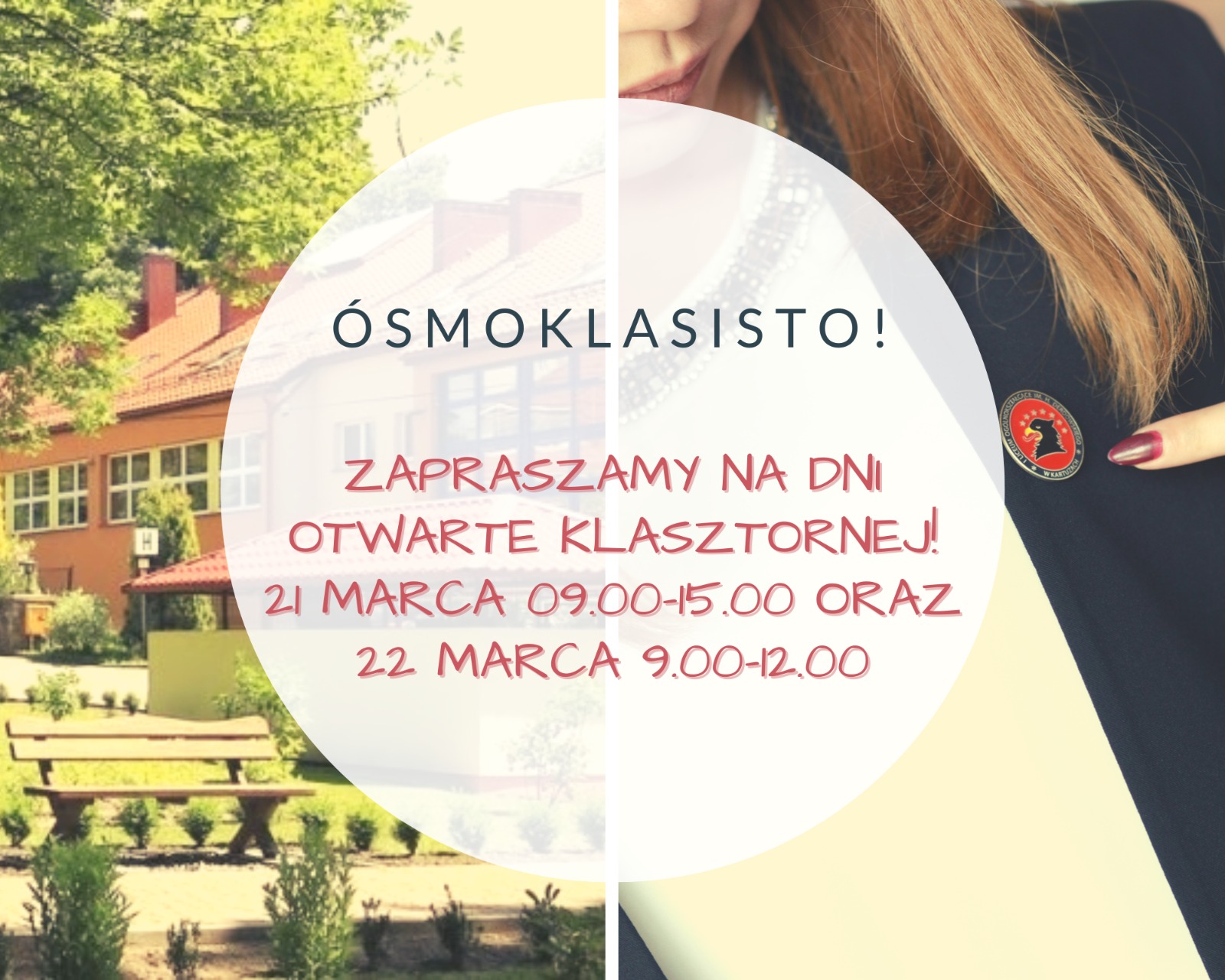 Dni Otwarte Klasztornej 21 - 22 marca