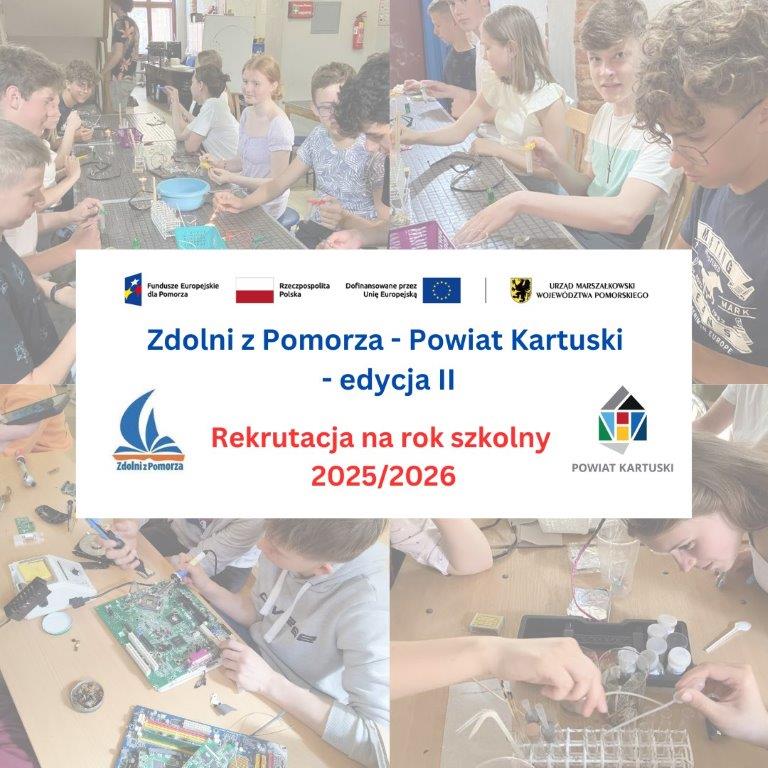 Nabór do projektu: Zdolni z Pomorza – powiat kartuski – edycja II